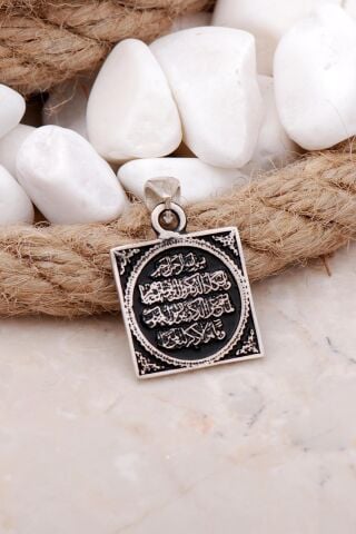 Nazar Ayetli Gümüş Kolye Ucu 7584