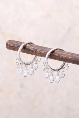 Shakira Gümüş Orta Boy Küpe 602