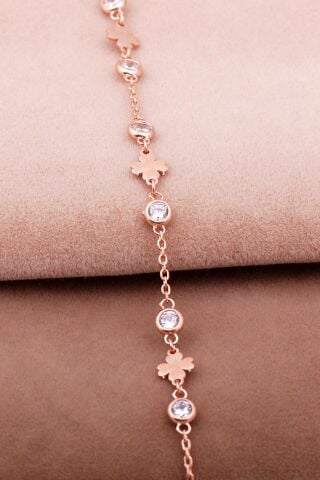Yonca Rose Gümüş Bileklik 3994