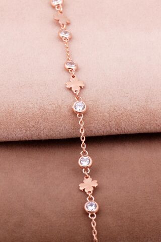 Yonca Rose Gümüş Bileklik 3994