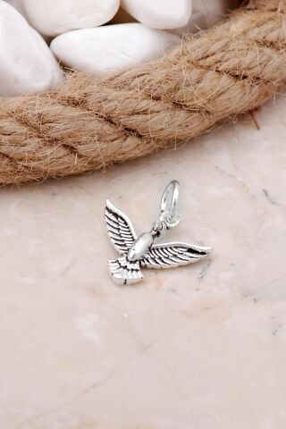 Anka Kuşu Minimal Gümüş Kolye Ucu 7610