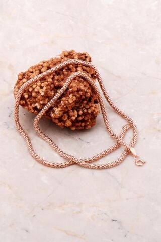 Rose Gümüş İtalyan Zincir Kolye 38