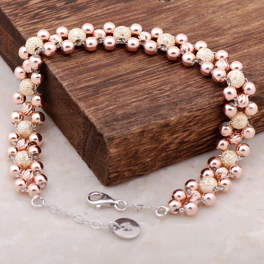 Dorissa Rose Gümüş Tasarım Bileklik 2720