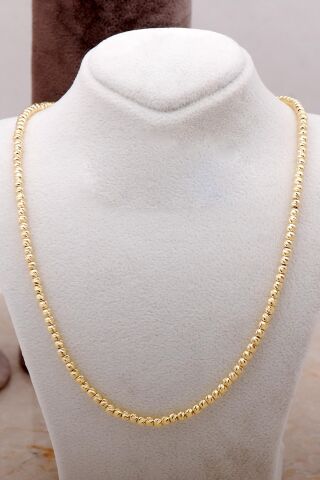 Dorika Altın Yaldızlı 925 Ayar Gümüş Kolye 6850