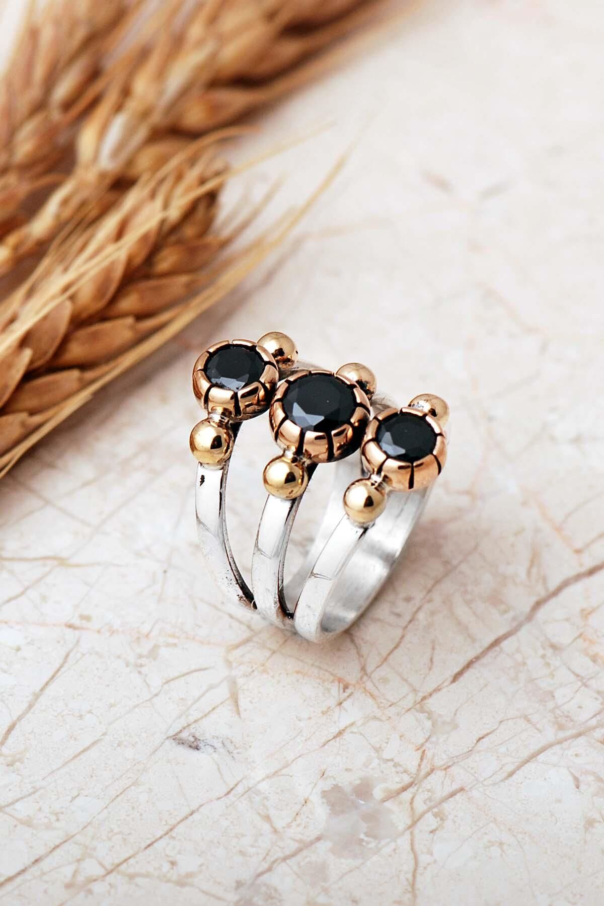 4 Farklı Doğal Taş Seçenekli Elişi 925 Ayar Gümüş Yüzük 6003