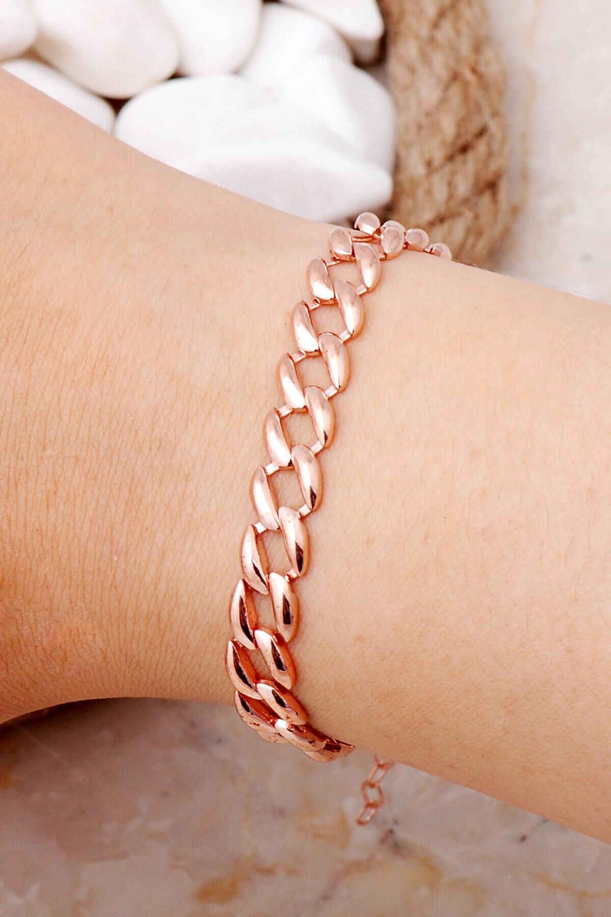 Gurmet Model Rose Gümüş Bileklik 4013