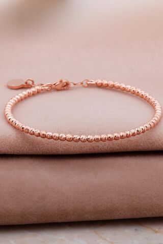 Dorika Tasarım Rose 925 Ayar Gümüş Bilezik 4016