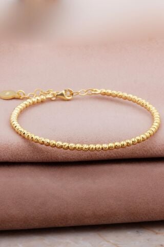 Dorissa Tasarım Altın Yaldızlı Gümüş Bilezik 4017