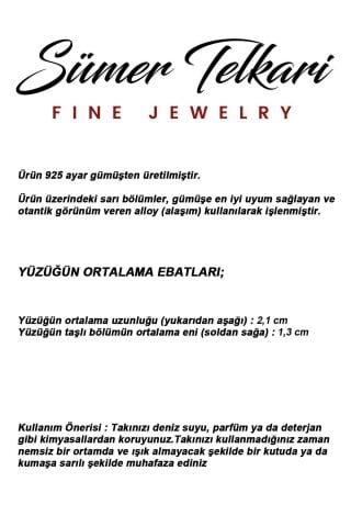 4 Farklı Doğal Taş Seçenekli Elişi 925 Ayar Gümüş Yüzük 6003 19 - Kök Yakut Taşı (Bordo)