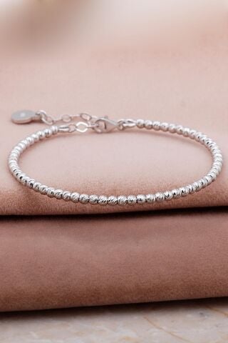 Dorissa Tasarım Altın Yaldızlı ve Rodyumlu Gümüş Kombin Bilezik 4019