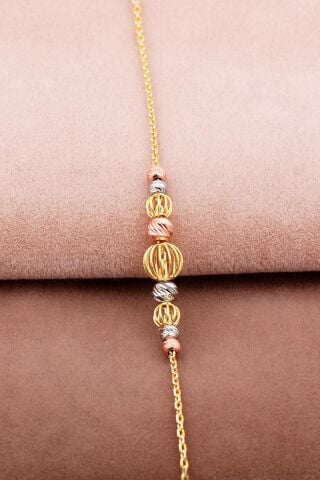 Dorissa Tasarım Altın Yaldızlı Gümüş Bileklik 4025