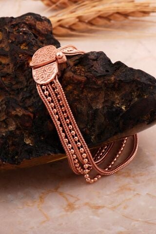 Midyat Hasırı Rose Gümüş Anadolu Motifli Akıtma Bileklik