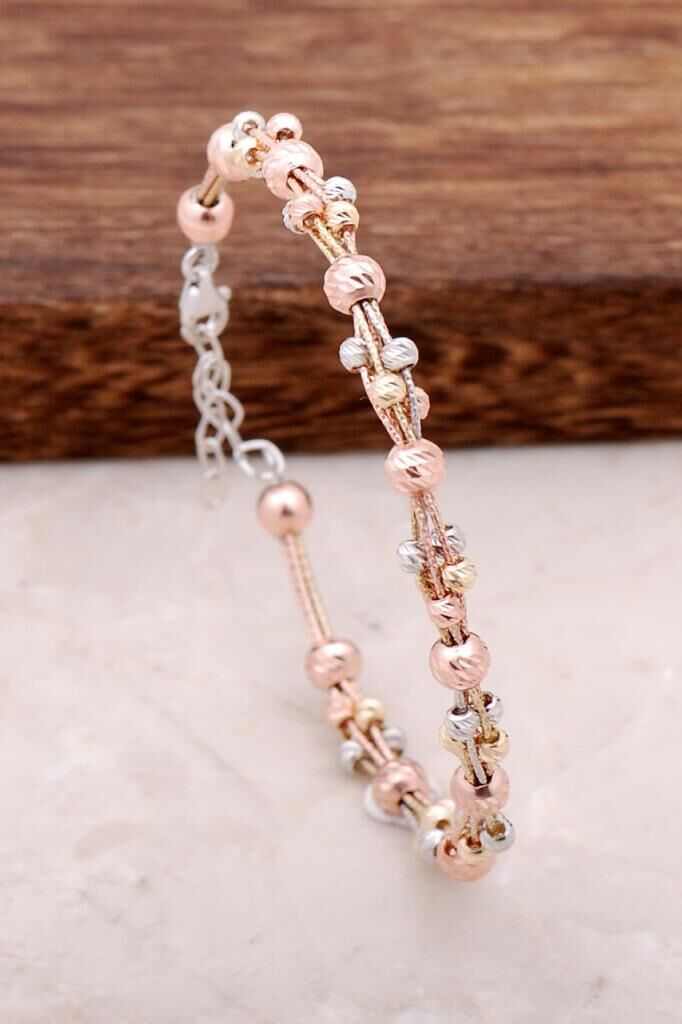 Dorissa Rose Gümüş Tasarım Bilezik 2972