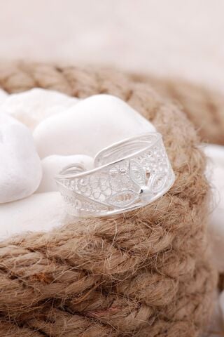 Telkari Elişi Gümüş Yüzük 3358