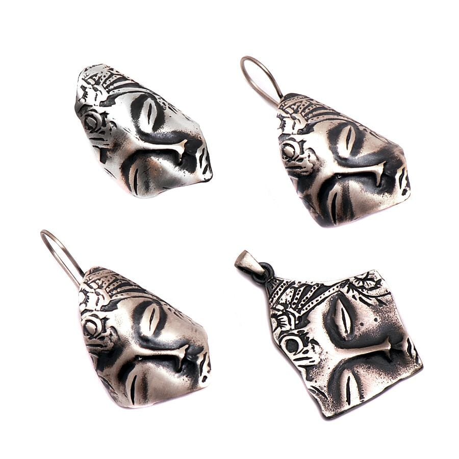 Uyuyan Güzel Tasarım El Yapımı Gümüş Set 1123