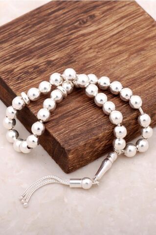 KÜRE KESİM GÜMÜŞ TESBİH 92