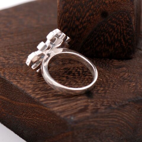 Markazit Taşlı Tasarım Gümüş Yüzük 2274