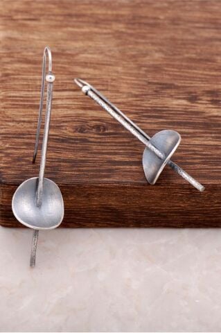 Lodor Tasarım Elişi Gümüş Küpe 4036