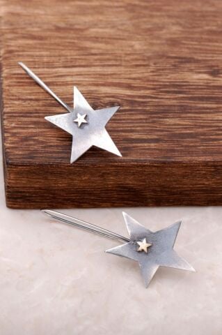 Kavkbo Tasarım Elişi Gümüş Küpe 4037