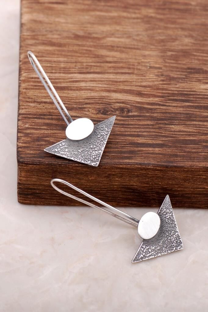 Laben Tasarım Elişi Gümüş Küpe 4043