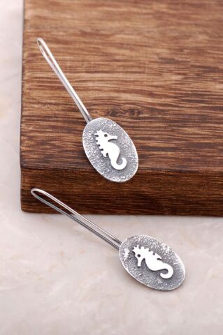 Sısto Tasarım Elişi Gümüş Küpe 4044