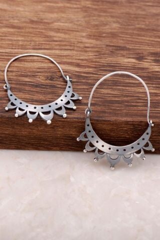 Şuşan Tasarım Elişi Gümüş Küpe 4048