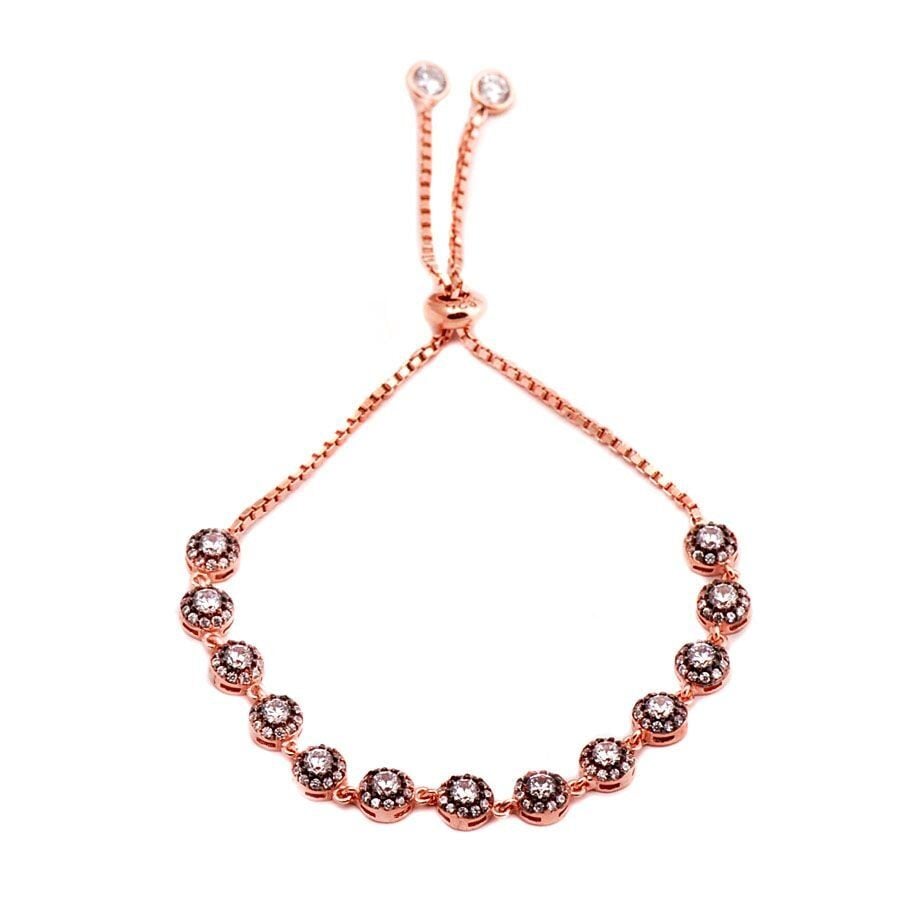 ELMAS MONTÜRLÜ SU YOLU ROS GÜMÜŞ BİLEKLİK 1359