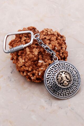 Selçuklu Kartalı Telkari Elişi Gümüş Anahtarlık 147