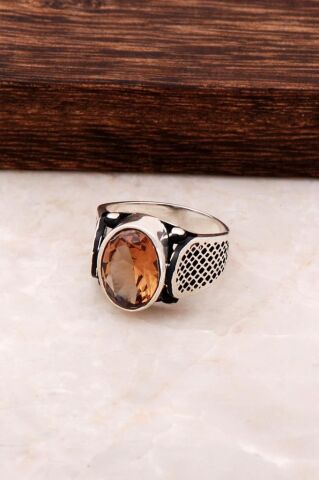 Sultan Taşlı Gümüş Erkek Yüzüğü 759