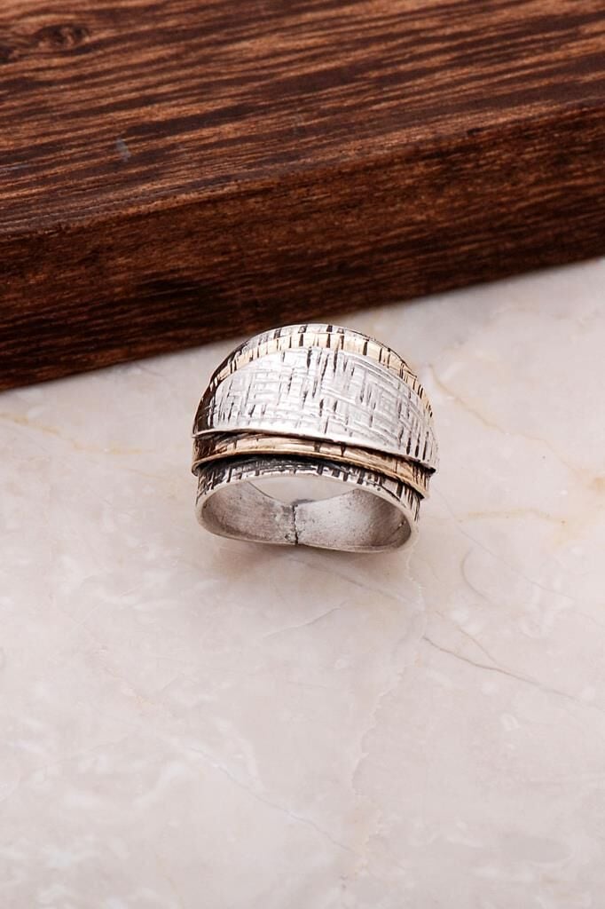 Dövme Elişi Tasarım Gümüş Yüzük 2907