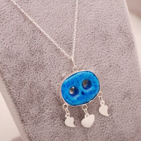 Süryani Nazar Boncuğu Gümüş Set 1672