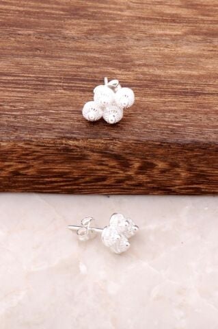 Telkari İşlemeli Gümüş Küpe 944