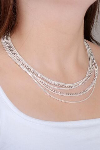 Midyat Hasırı Tasarım Gümüş Set 2028