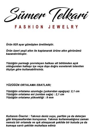 6 Farklı Doğal Taş Seçenekli Altın Yaldızlı 925 Ayar Gümüş Ayarlanabilir Yüzük 6012 Topaz Taşı (Gri)