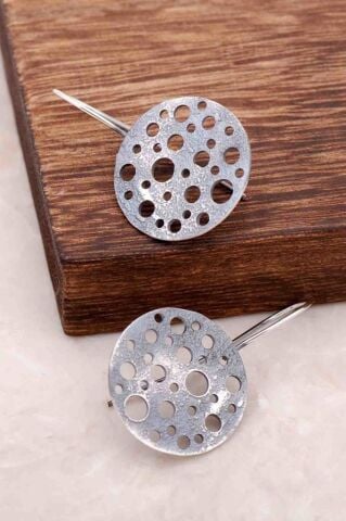 Gubo Antik Tasarım Elişi Gümüş Küpe 4063