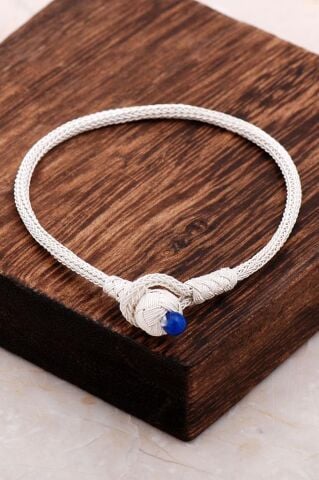 Kazaziye İşlemeli Elişi Tasarım Gümüş Bileklik 3248