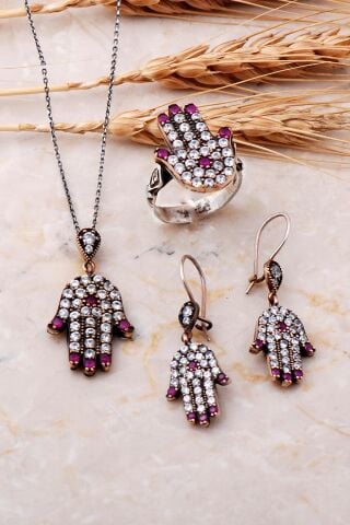 Fatma Ananın Bereket Eli Gümüş Set 280