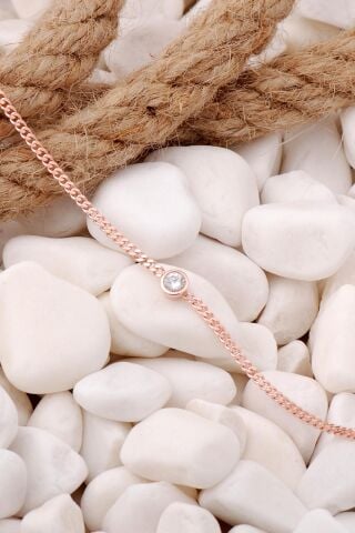 Gurmet Rose Gümüş Taşlı Bileklik 3936
