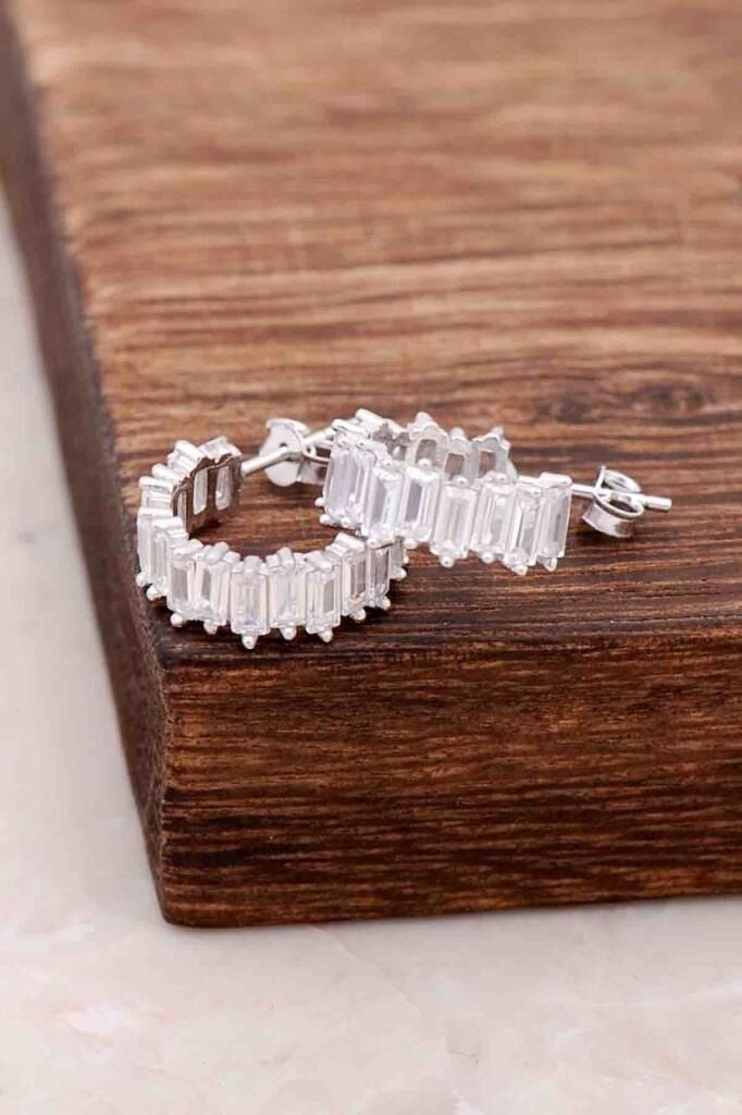 BAGET ZİGZAG GÜMÜŞ KÜPE 1406