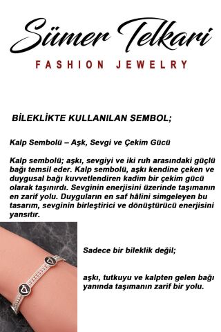 Mezopotamya Kalp Sembolü Midyat Hasırı 925 Ayar Gümüş Bileklik 4871