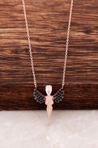 Tasarım Melek Rose Gümüş Kolye 2782