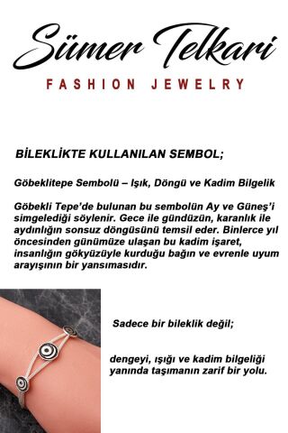 İki Farklı Renk Seçenekli Mezopotamya Göbeklitepe Sembolü Midyat Hasırı 925 Ayar Gümüş Bileklik 4873 Eskitme