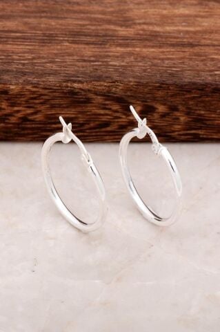 Gümüş Halka Küpe 4499