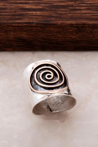 Çekiç Dövme El Yapımı Gümüş Yüzük 489