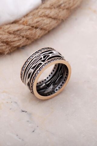 Elişi Gümüş Alyans Yüzük 3451