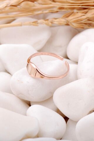 Tasarım Rose Gümüş İnce Yüzük 3455