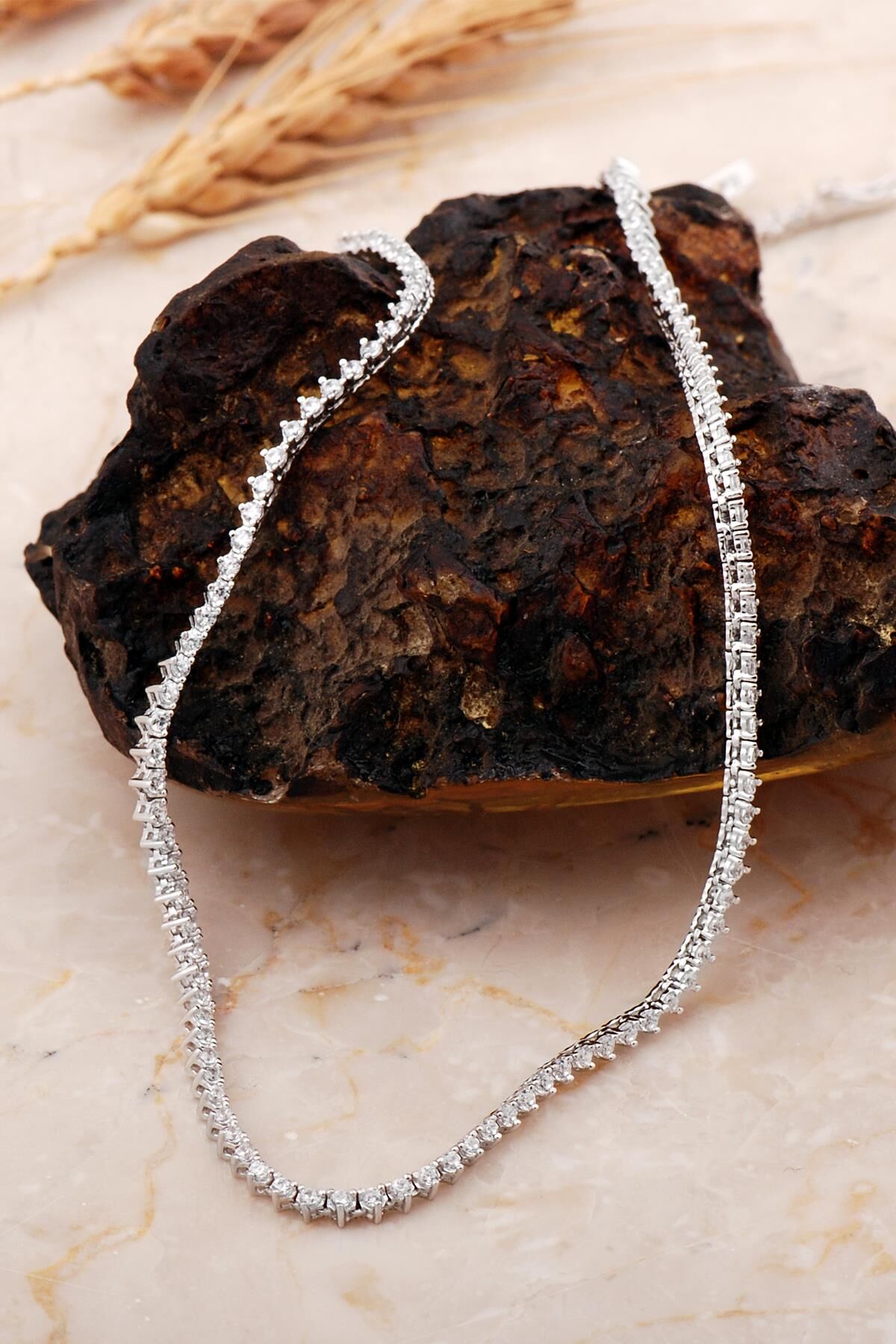 Kalpli Su Yolu 2 Mm Gümüş Kolye 8080