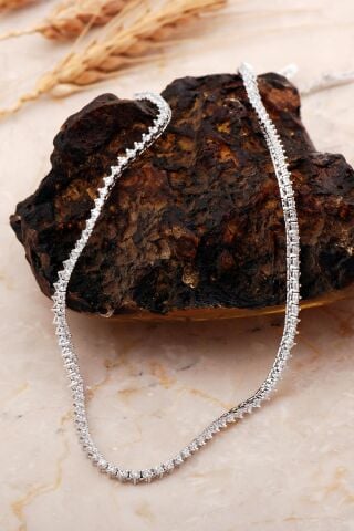 Kalpli Su Yolu 2 Mm Gümüş Kolye 8080