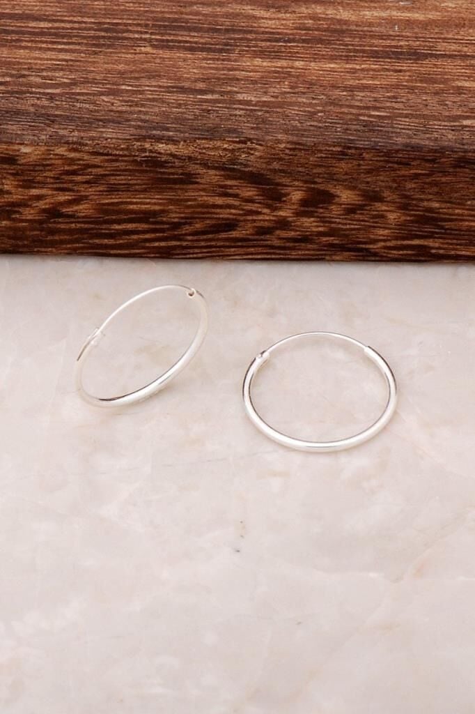 Gümüş Halka Küpe 4515