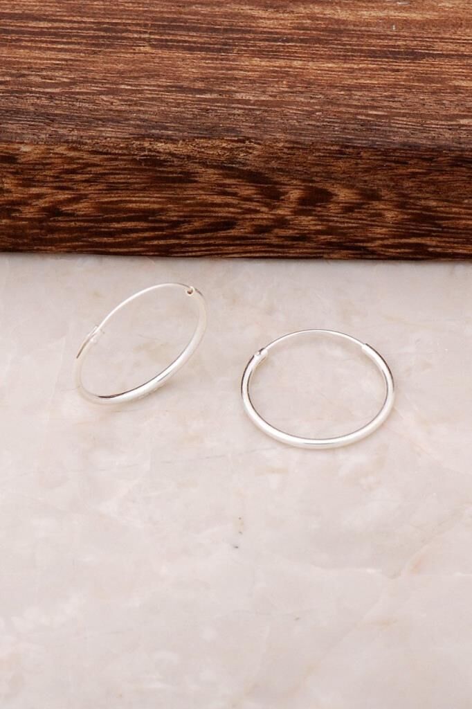 Gümüş Halka Küpe 4515